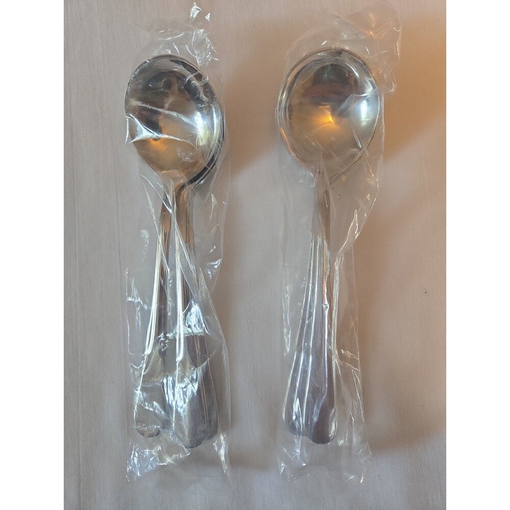 RSVP International Endurance Monty's Soup Spoons 18-10 Stainless Steel Set of 8